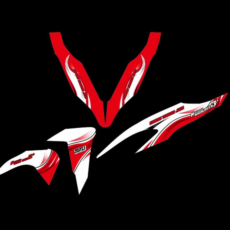 STRIPING TRANSPARAN LIVERY BUS VARIO NEW LIVERY STJ