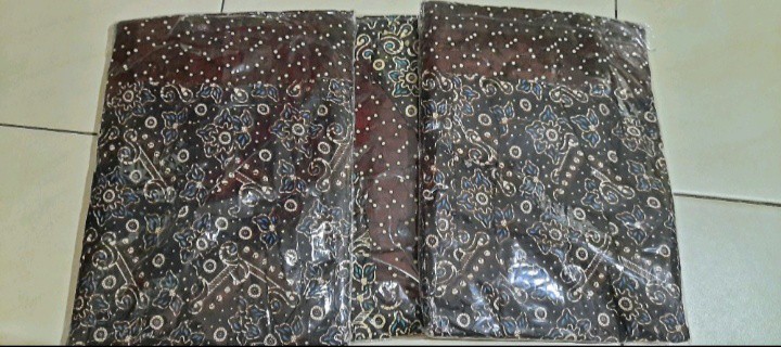 Baju Batik Couple Keluarga Sania Ruffle Ori Ndoro Jawi Terbaru