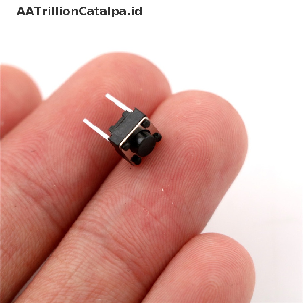 20 Pcs Tombol Tekan 2 Pin Ukuran 6x6 x 5mm