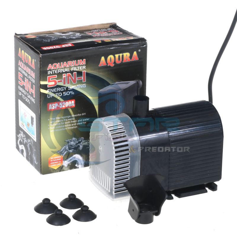 Pompa Air Celup Aquarium Aquascape Akuarium AQURA ASP 5200A 47 Watt 3 Meter 3500 Liter