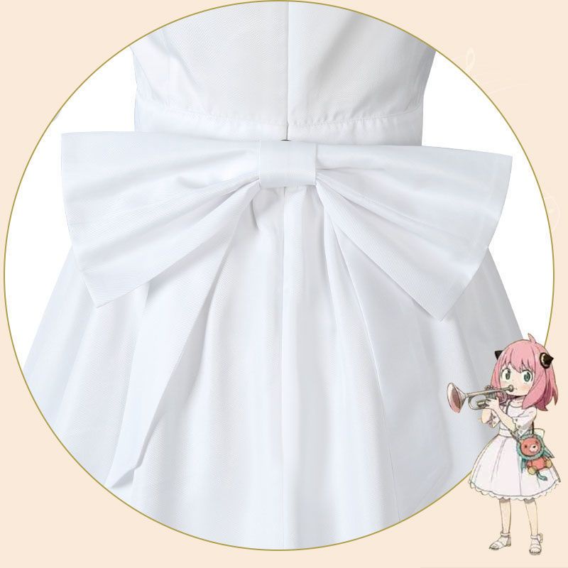 [MikanHiro Store] Cosplay Anya White Dress Custome SPY X Family