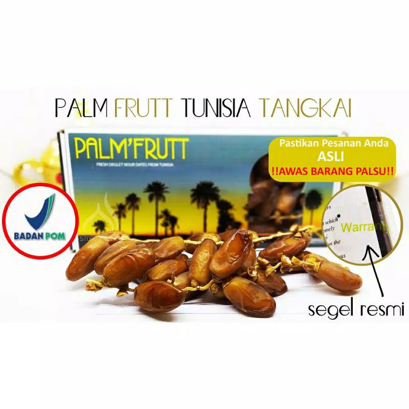 

kurma palm'frutt tunisia 500gr 100% Original
