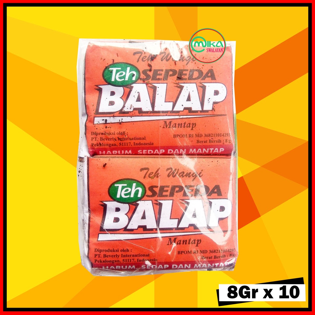 

Teh Seduh Cap Sepeda balap Mini 1 Pak 10 pcs Berat 8Gr