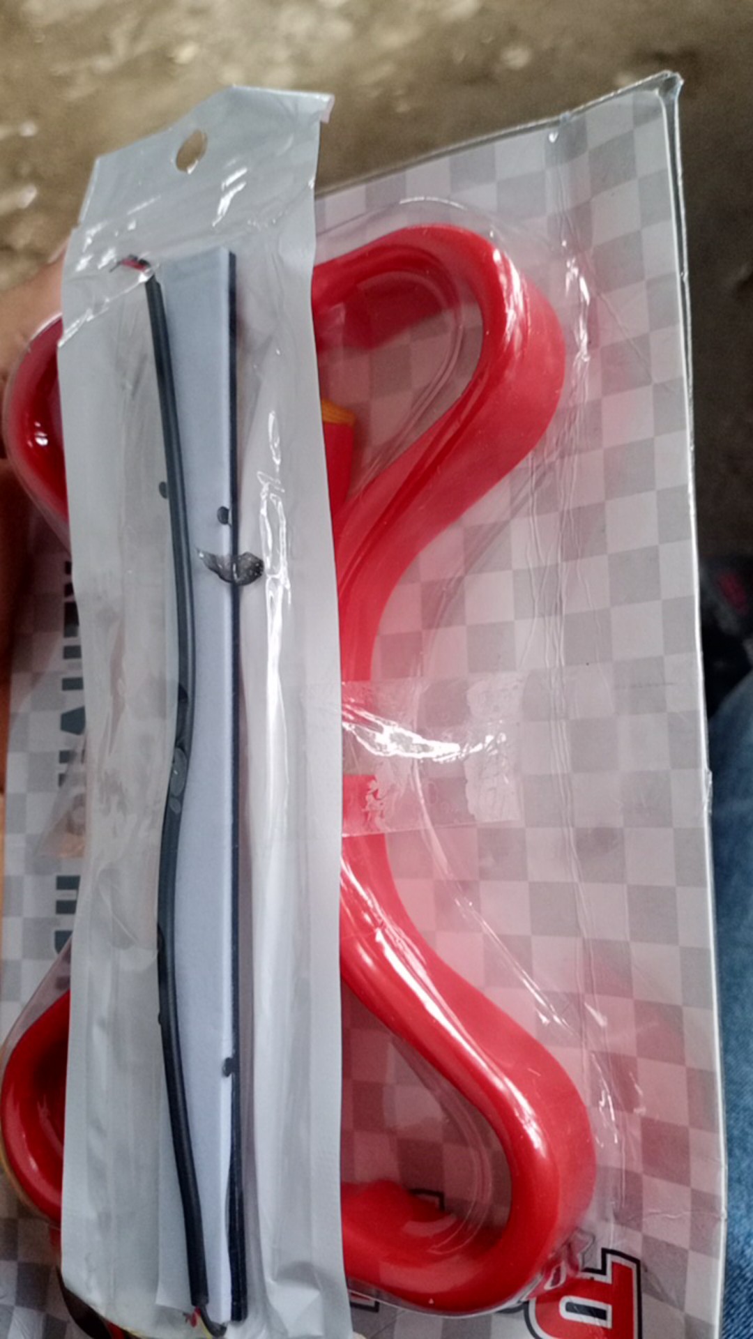 2 Pcs Gantungan Pegangan Busway Merah Biru