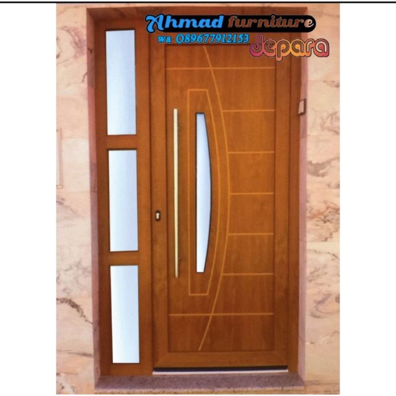 pintu rumah utama kayu jati
