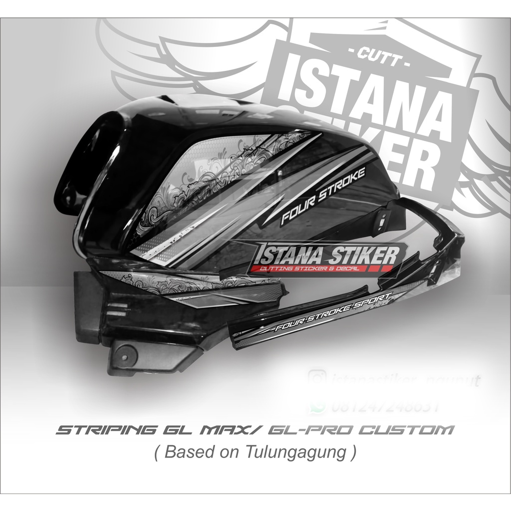 Striping UV Gl Pro/Max silver (Cocok utk warna tangki yg nyeleneh)