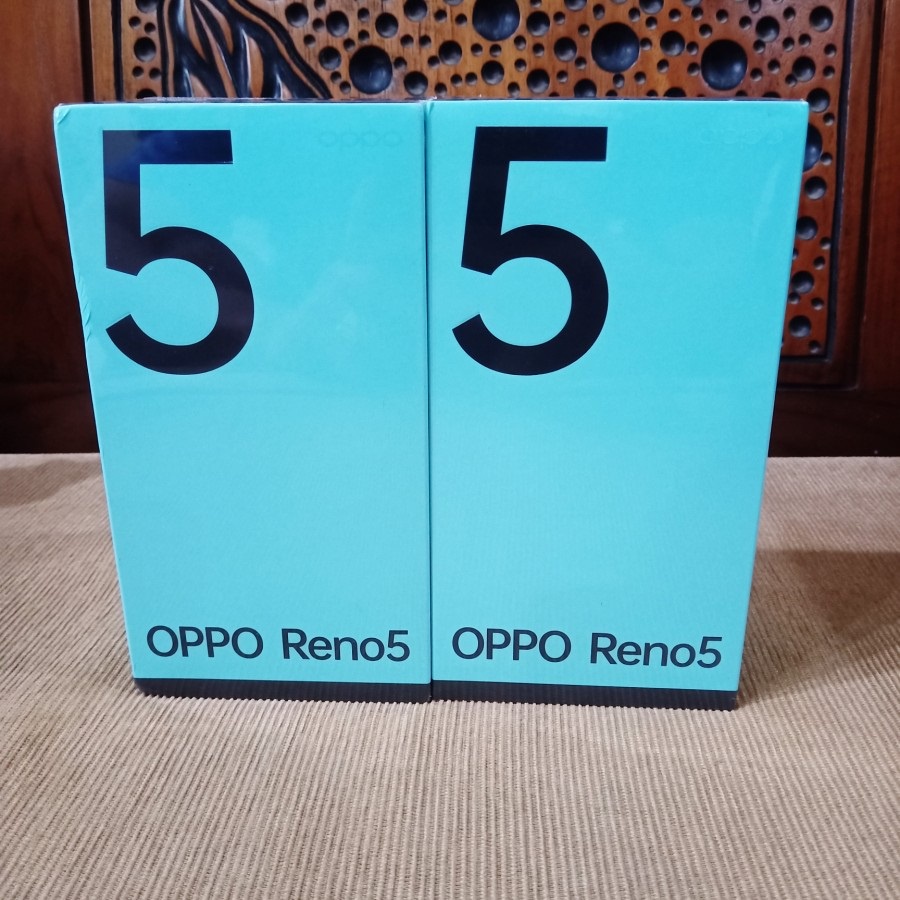 OPPO Reno 5 8/128 - Ram 8GB Rom 128Gb - Baru - Garansi Resmi - Silver - Hitam