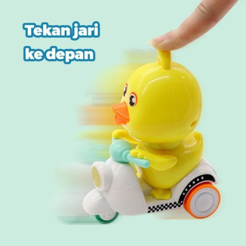 Mainan Robot Anak Tekan dan Berjalan Tanpa Baterai Lucu