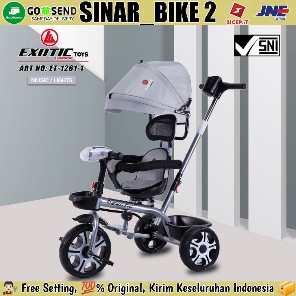 Sepeda Roda Tiga Anak Tricycle Exotic ET-1261-1