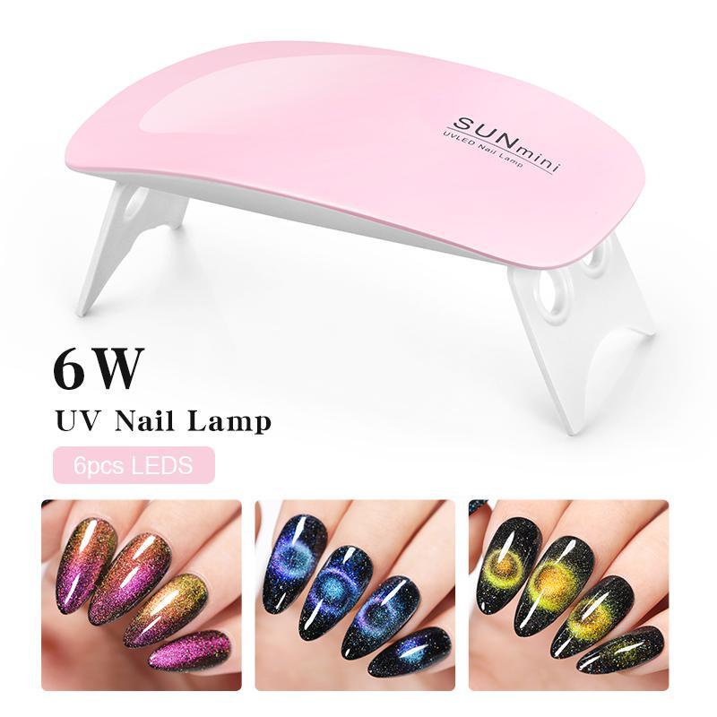 Pengering Kutek Kuku UV LED Nail Dryer 36W 12LED Mini Pink White