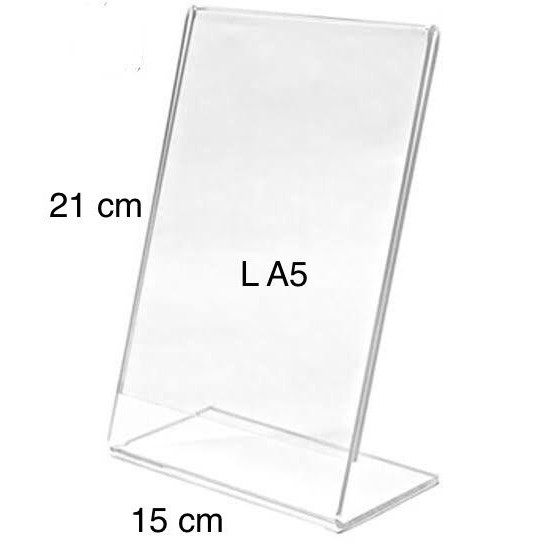 

acrylic 2mm tent card L ukuran A5