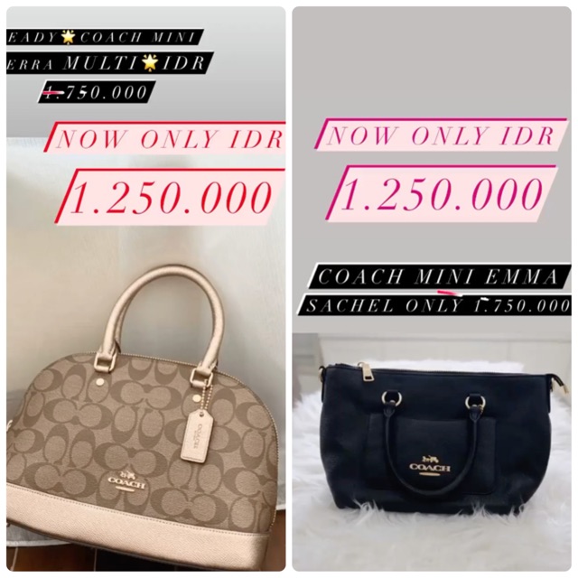 Coach mini siera dan emma mini