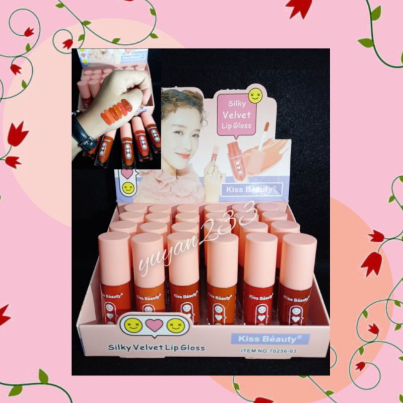 PROMO PER6PCS!!!LIP GLOSS KISS BEAUTY 70033/70256