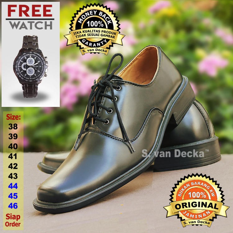 Sepatu Pantofel Pria Pantofel Hitam Pria Sepatu Kulit Pria Sepatu Pantofel  Pria J-TK016