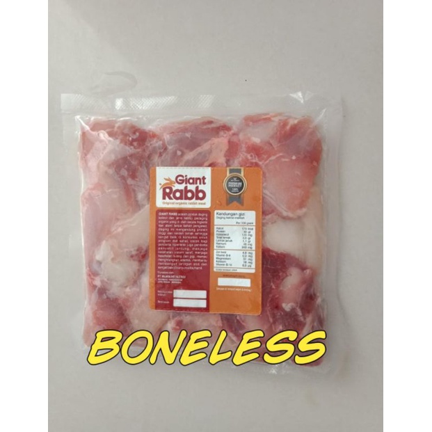 

Daging Kelinci Organik Boneless - 500gr