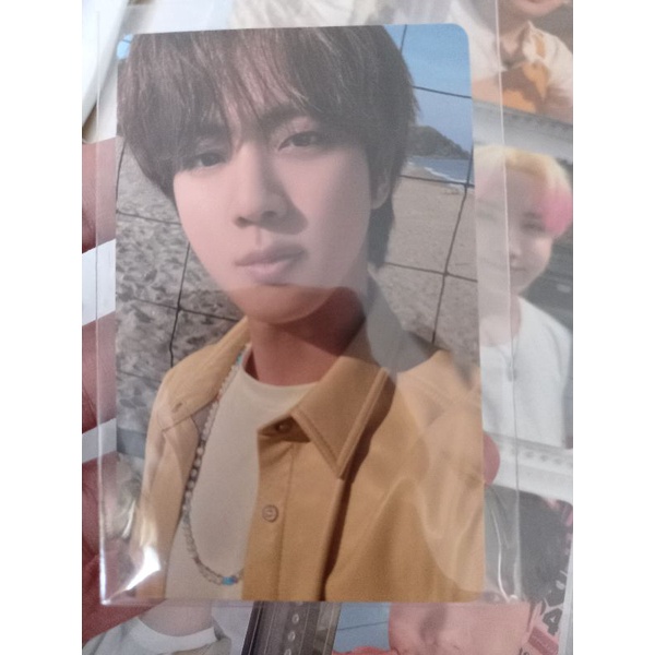 bts photocard jin butter peach