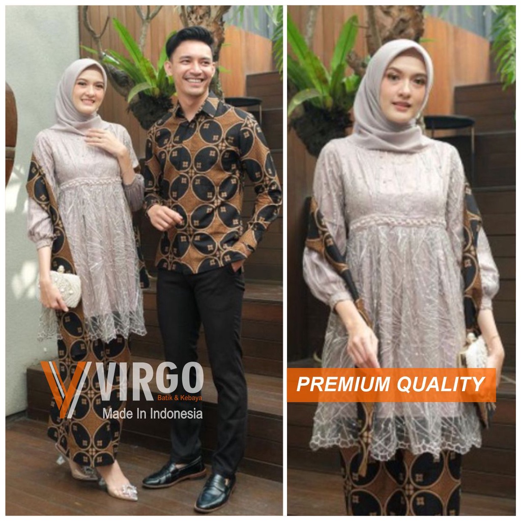 Couple Batik Kebaya Modern  Kebaya Tunik  Tunangan  Wisuda  Kondangan  Lamaran Batik Modern Sarimbit