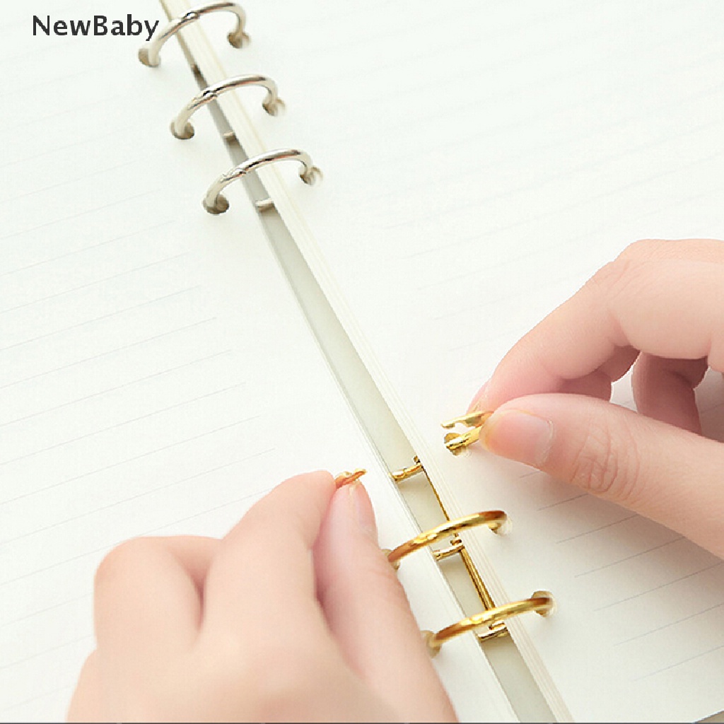 Newbaby 1pc Ring Binder Loose Leaf Bahan Metal