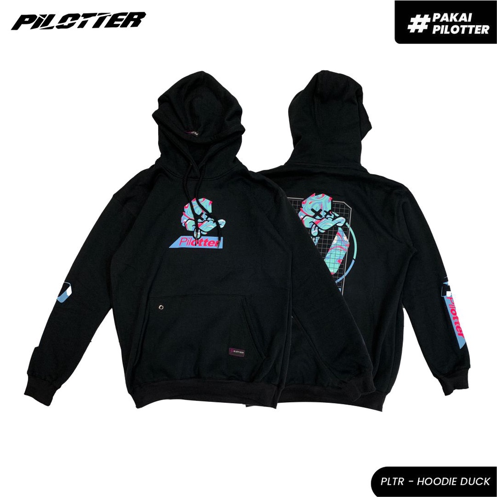 JAKET HOODIE PILOTTER DUCK ORIGINAL TERBARU FREE STIKER HOODIE PILOTER DUCK JAKET BRAND LOKAL BISA P
