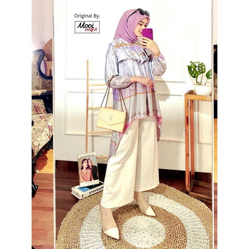 Tunik Jumbo Kekinian Terbaru Atasan Wanita Muslim Big Size L XL XXL XXXL 4XL Ld 100 105 120 130 Tunik Wanita Busui