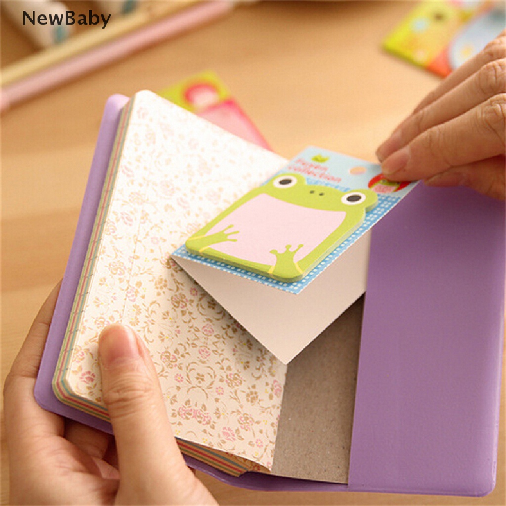NewBaby 8Pcs Animal Cat Panda Cute Kawaii Sticky Notes Memo Pad School Supplies Hot Sale ID