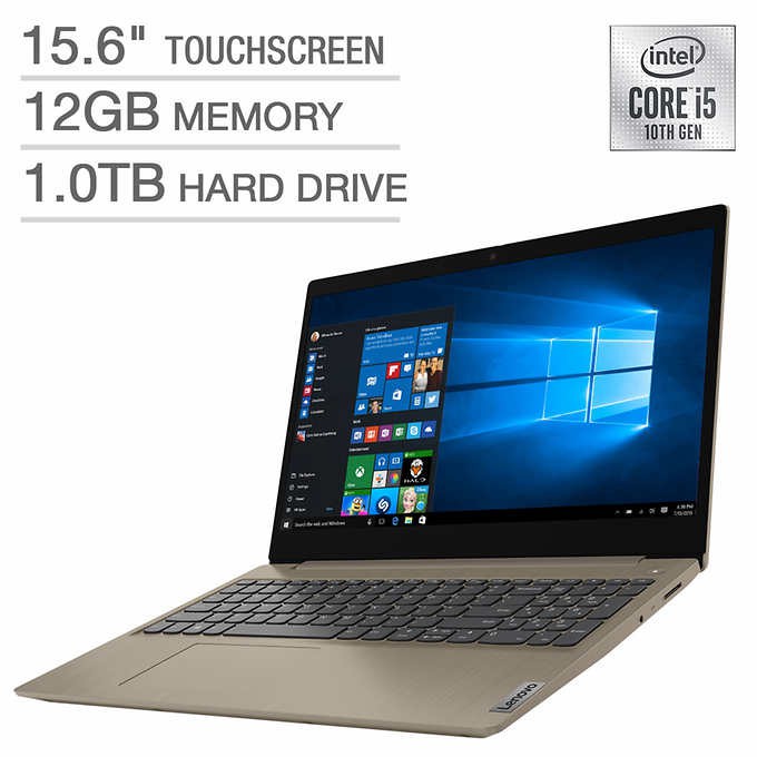 Lenovo IdeaPad 3 15.6" Touchscreen Laptop - 10th Gen Intel Core i5-103.