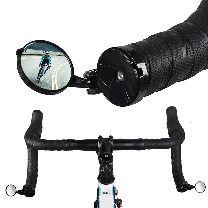 Bicycle Handlebar Mount Adjustable Rearview 360 Degree Rotatable Rear View Mirrors Bike Accessories