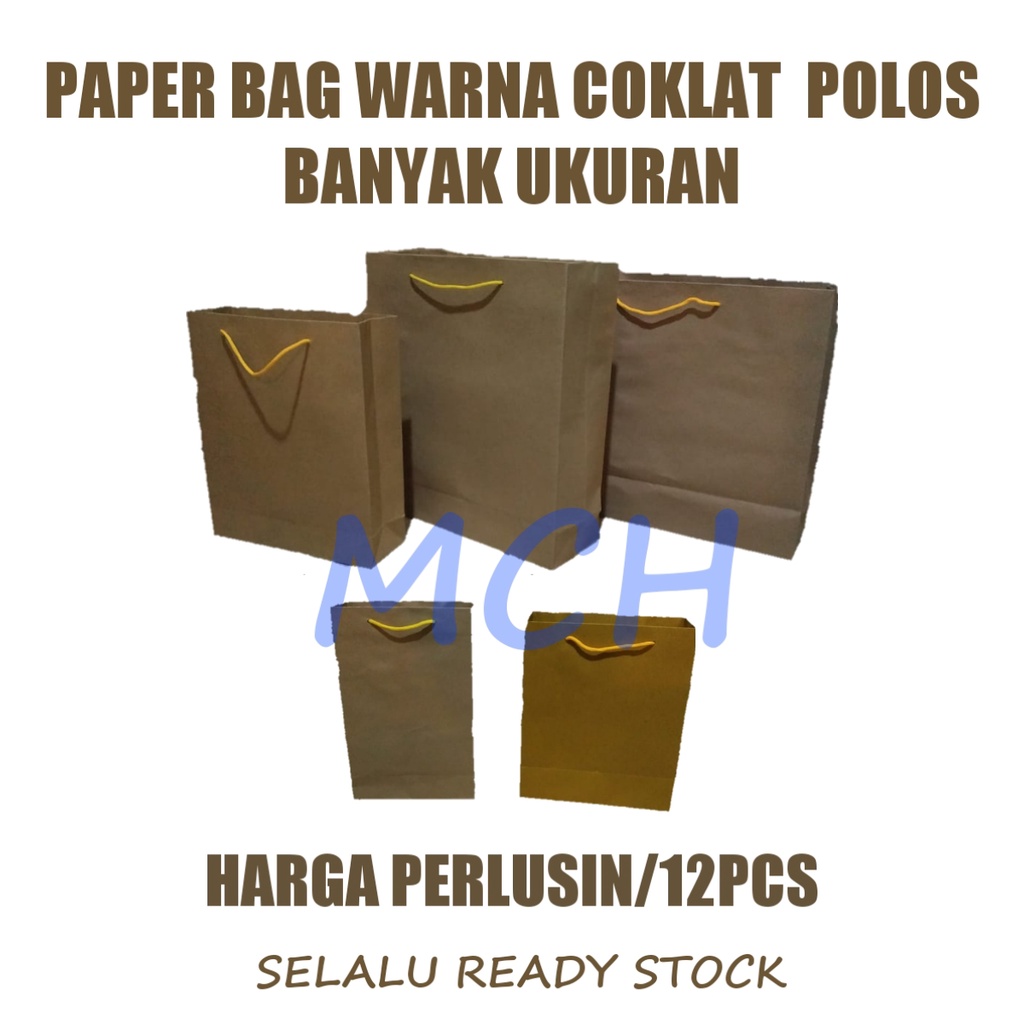 

Paper Bag Coklat Polos Banyak Ukuran / Tas Kertas Coklat Perlusin / Paperbag / Paper Bag Tas Belanja / Goodie Bag / Tas Souvenir Warna