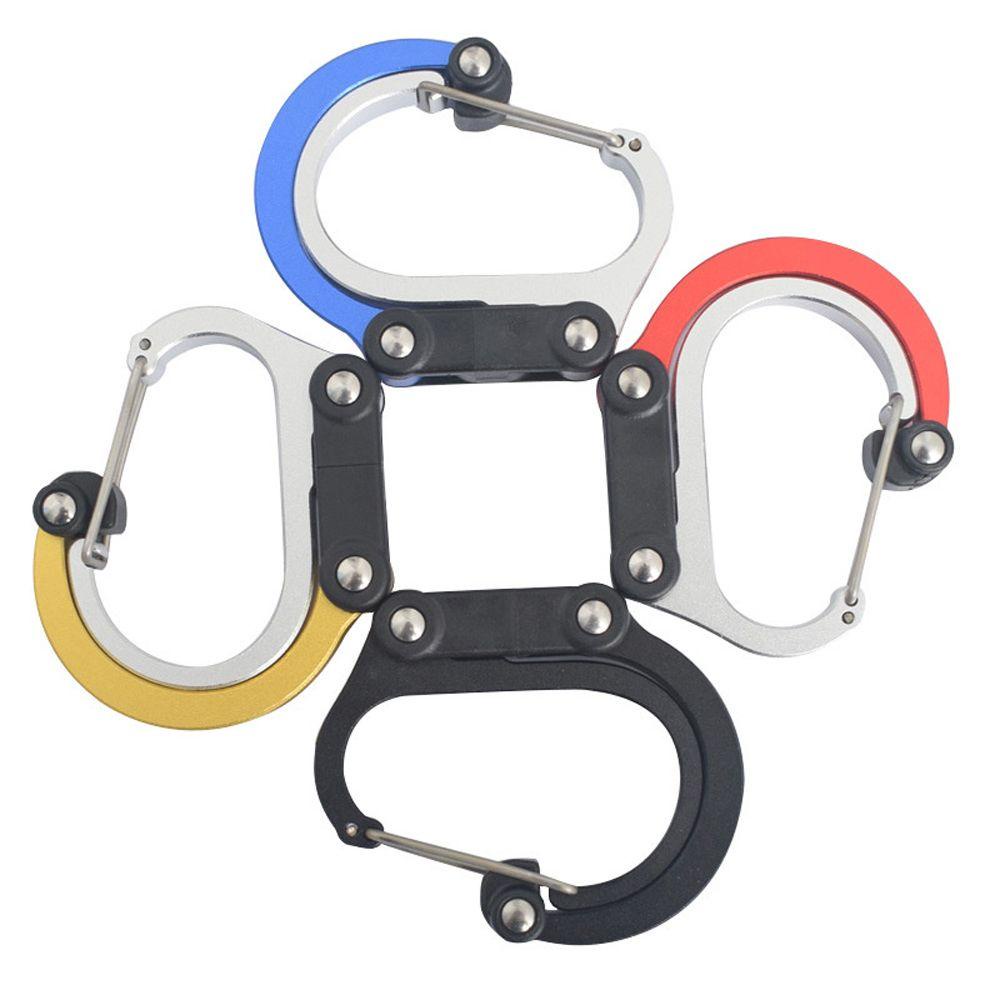 Nickolas1 Hybrid Gear Clip Gigi Panjat Outdoor Non-Locking360°Carabiner Aksesoris Panjat Multifungsi Rotating Hook Clip