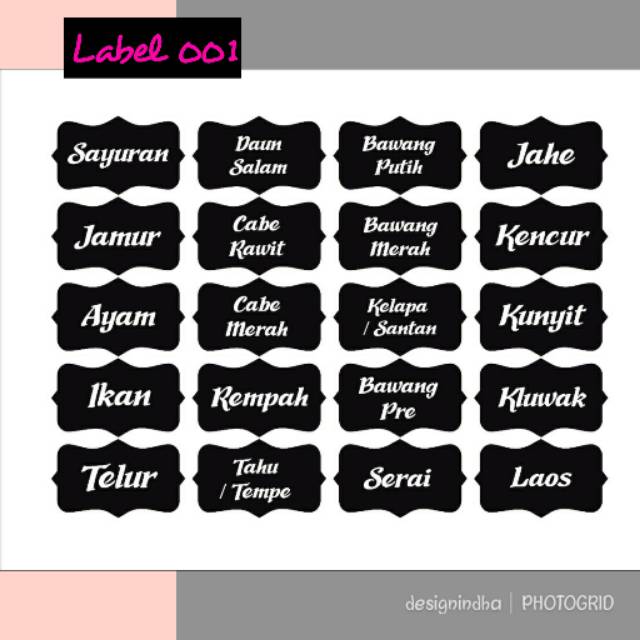 

Label Dapur