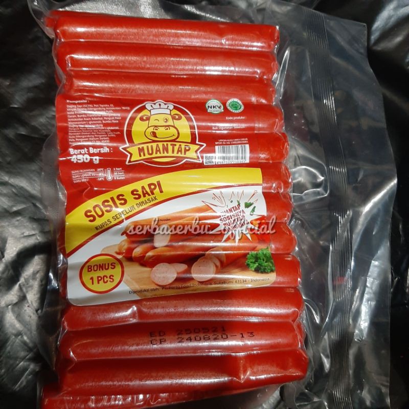 

MUANTAP SOSIS SAPI ENAK SOSIS LEZAT 450GR/25PCS