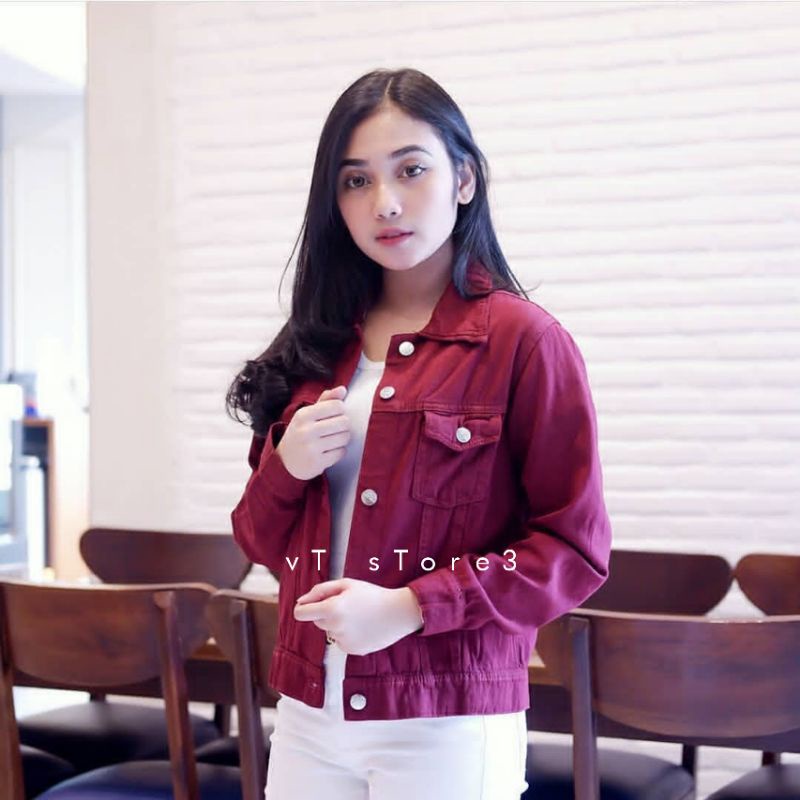 JACKET JEANS WANITA BIONDY DENIM JAKET LEVIS JAKET CEWE JAKET MURAH TERBARU LEVIS - COD-2