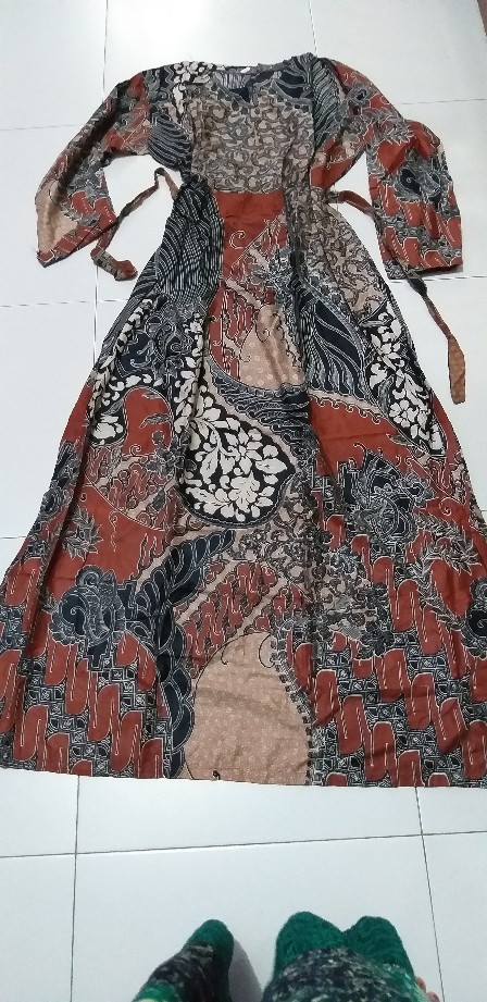 Gamis Batik (cod) Manggar Gamis Batik Pesta Model Terbaru 2021 Ada Gamis Jumbo