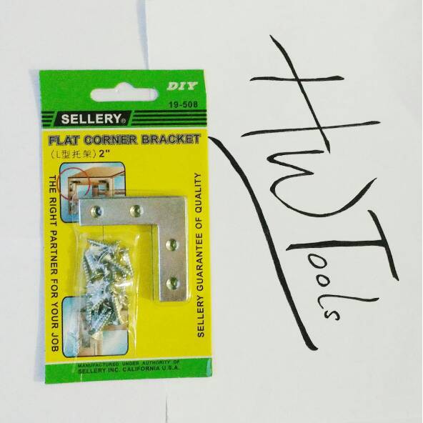 BRACKET SIKU / FLAT CORNER BRACKET 2" 4 PCS SELLERY 19-508