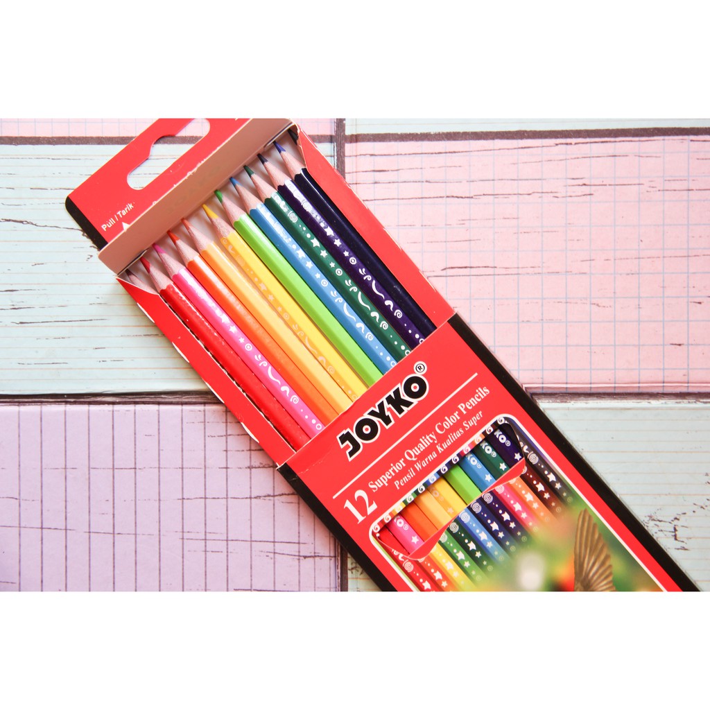 Pensil Warna Joyko 12 warna CP-W5 (motif)