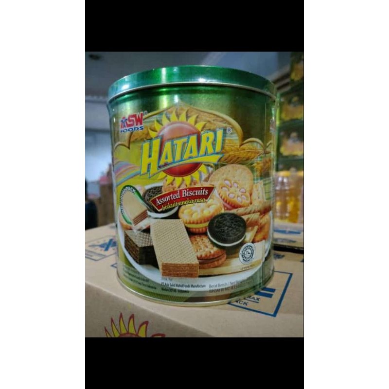 Hatari Assorted biscuit kaleng 350gr
