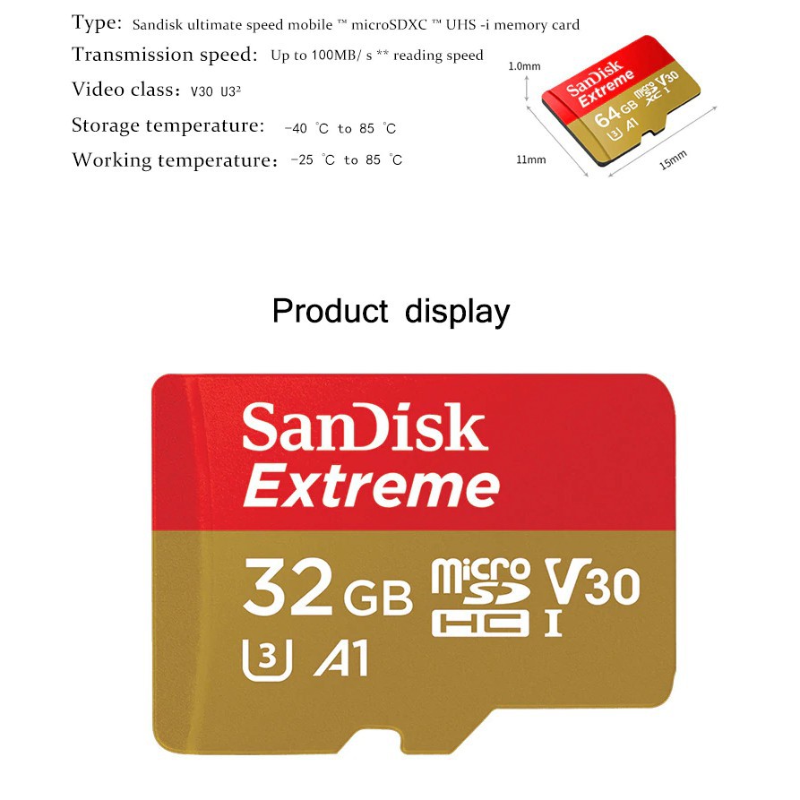 Kartu Memori Micro SD TF 128GB 256GB mcrosd V30