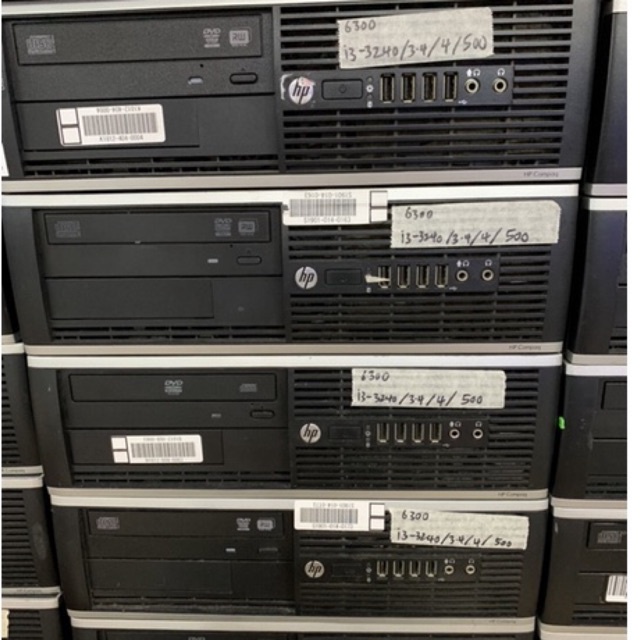 cpu pc hp compaq 6300 8300 sff destop core i5 2400 ram 4gb HDd 500gb