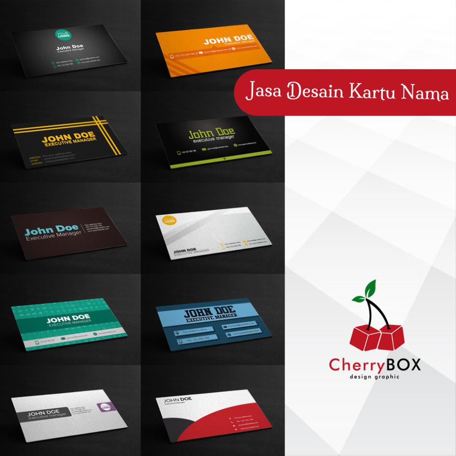 Jasa desain dan cetak kartu nama by Cherry Box Design
