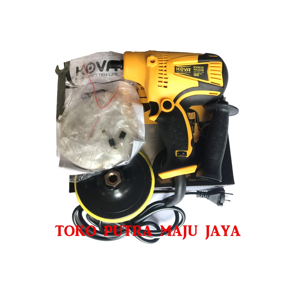 Mesin Poles Polisher Mobil Motor Car Alat Disc Disk+Wool Polisher KOVA