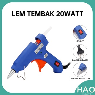 Lem Tembak BIRU ON/OFF / Hot Melt Glue Gun On Off 20WATT