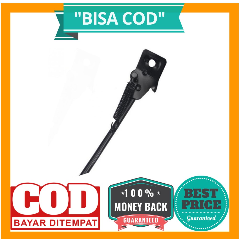 BISA COD Soldier Standar Parkir Samping Sepeda Bicycle Side Kickstand 14 Inch - H10 - Black