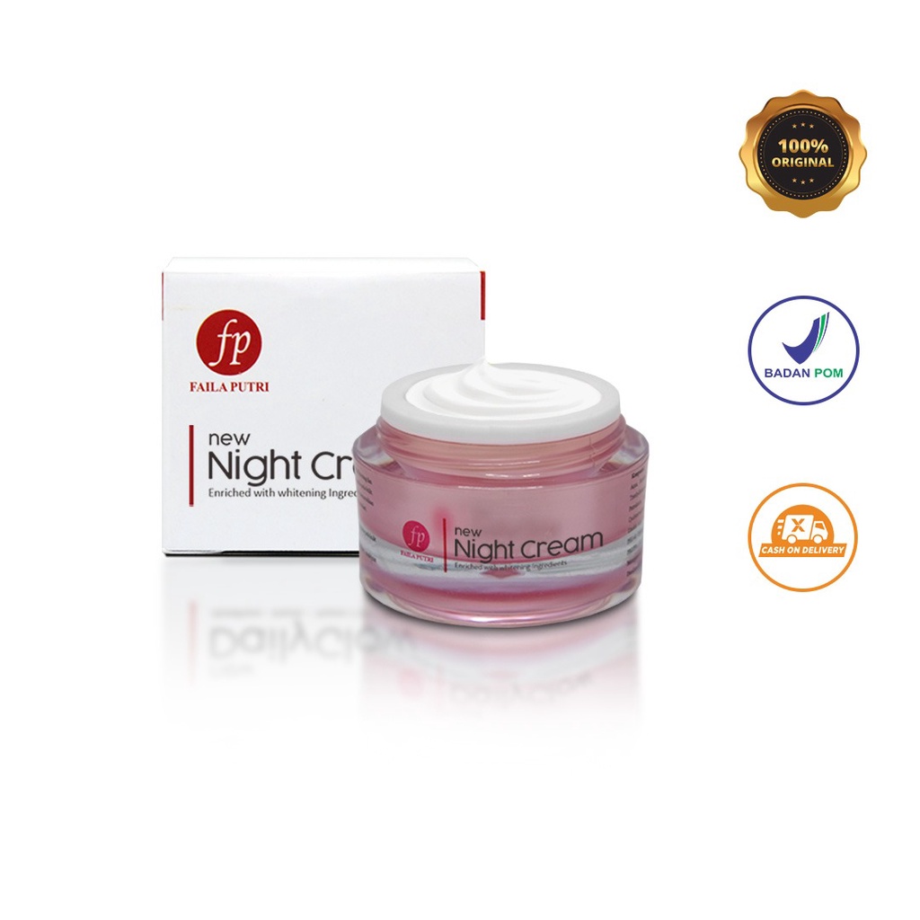 FAILA PUTRI New Night Cream Whitening - cream malam untuk remaja BPOM