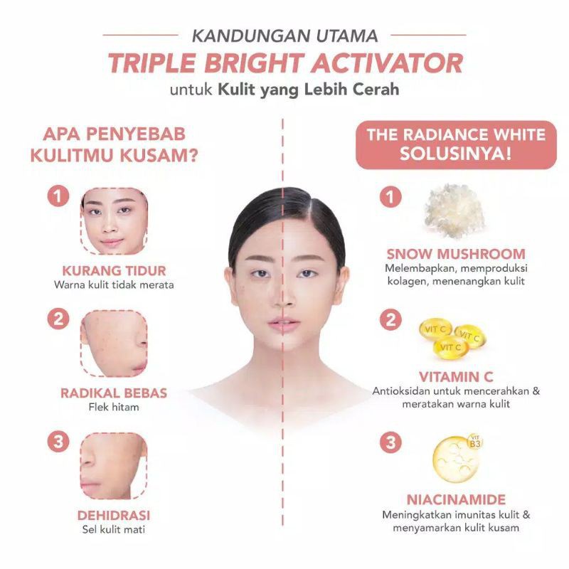 YOU The Radiance White Brightening Day Cream 30g [Kulit Cerah dengan Proteksi Sinar UV]