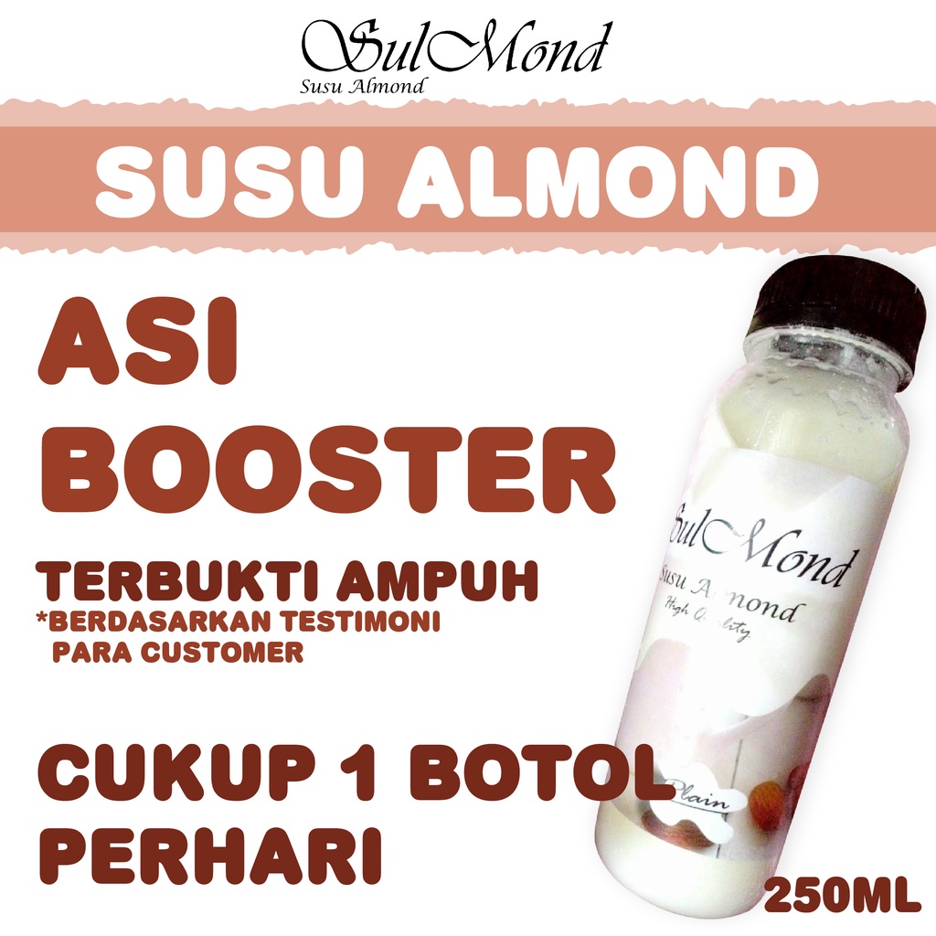 

Susu Almond | ASI Booster | Pelancar ASI | Almond milk | SulMond Plain/Original 250ml