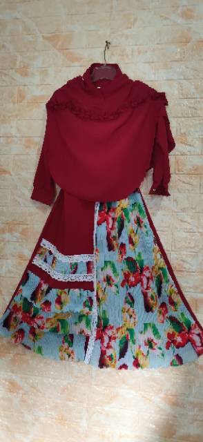 Baju anak/baju muslim anak/baju set himar anak/gamis anak. diskon 5000/pis ambil 4 pis