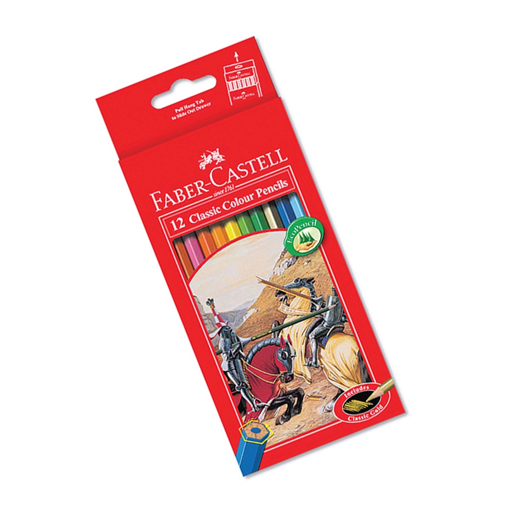 Pensil Warna / Pensil Gambar Faber Castell 12 Warna