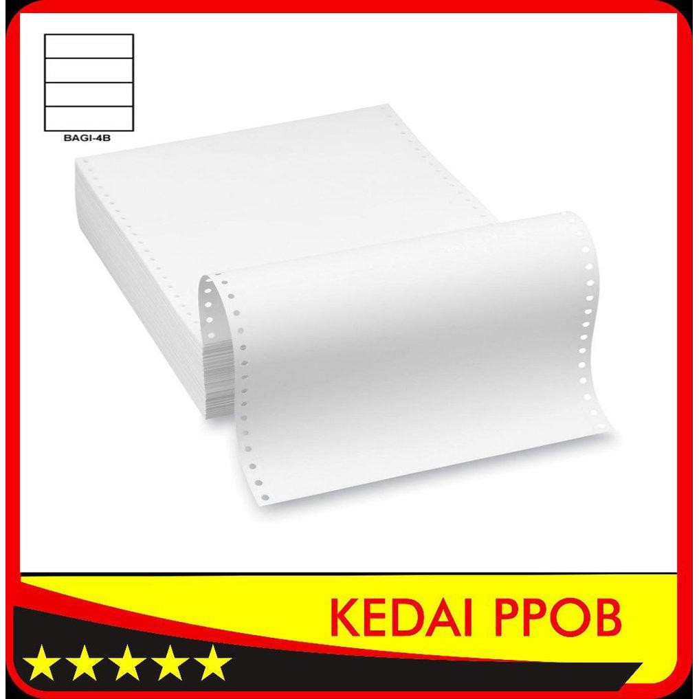 

Kertas Continuos Continuous Form Struk PPOB PLN A4 dibagi 4 polos 1 ply eceran [SALE]off40%