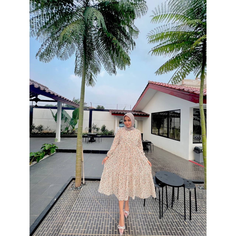MIDI DRESS CERUTY BABYDOLL / MIDI DRESS CERUTY MOTIF BUNGA / MIDI DRESS CERUTY FULL  PURING / MIDI D