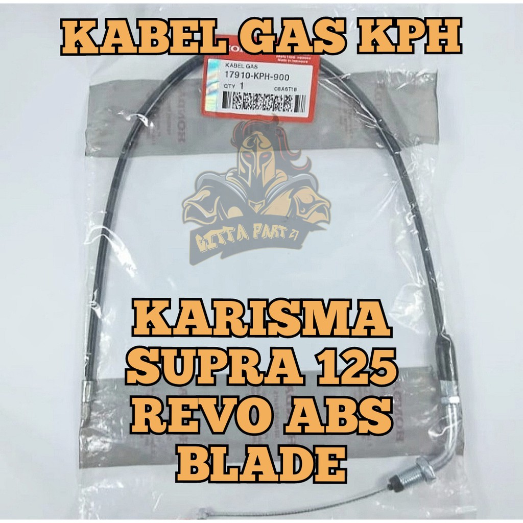 Kabel Gas Karisma Supra 125 Blade Revo absolute Kualitasa sangat bagus produk rapi dan halus , Tali